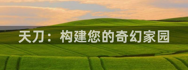 先锋娱乐大厅斗牛：天刀：构建您的奇幻家园