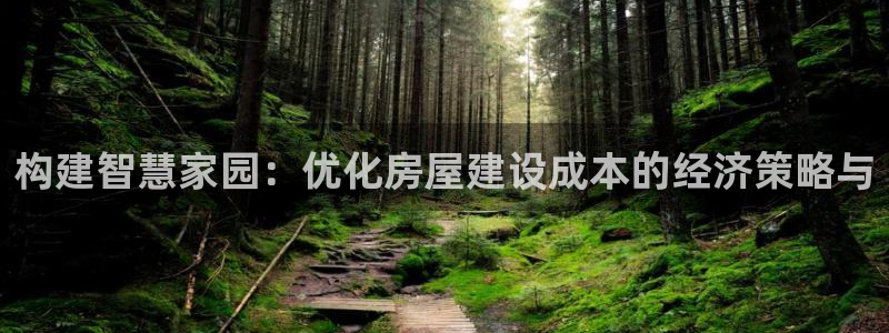 先锋娱乐软件：构建智慧家园：优化房屋建设成本的经济策略与