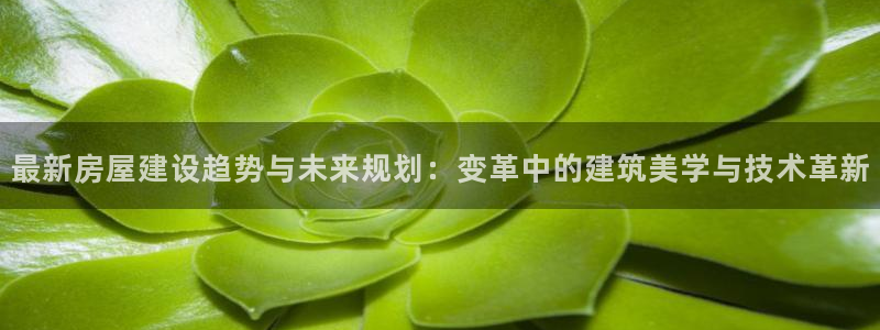 亚洲先锋娱乐行情：最新房屋建设趋势与未来规划：变革中的建筑美学与技术革新