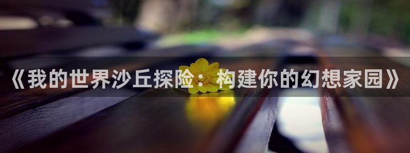 先锋互动娱乐：《我的世界沙丘探险：构建你的幻想家园》
