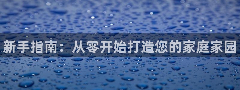 贵州先锋娱乐：新手指南：从零开始打造您的家庭家园