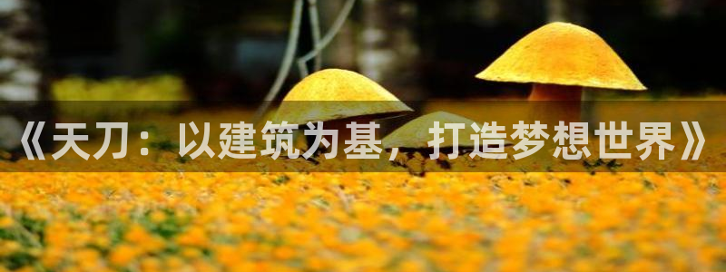 先锋电子旗下先锋娱乐：《天刀：以建筑为基，打造梦想世界》