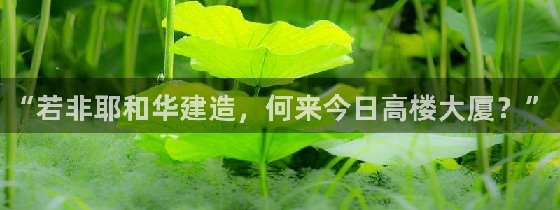 先锋娱乐官：“若非耶和华建造，何来今日高楼大厦？”